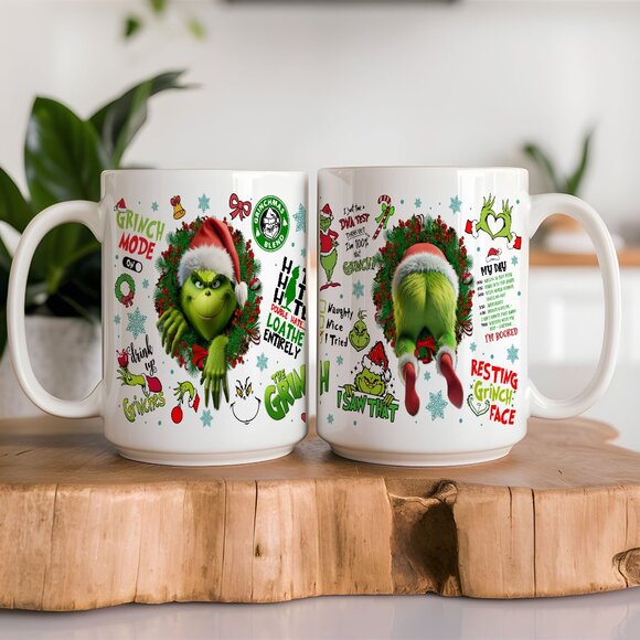 Funny Christmas Gift, Latte Mug, Holiday Cup - Picture 1 of 3